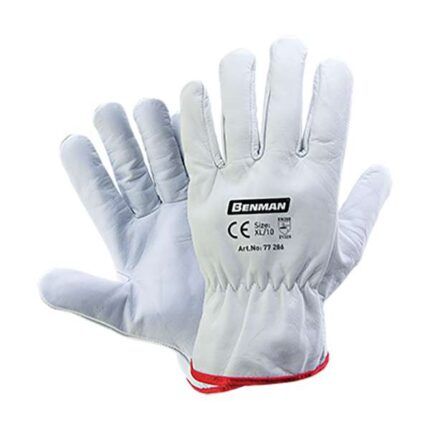 Γάντια Δερμάτινα Εργασίας Λευκά BENMAN 77391